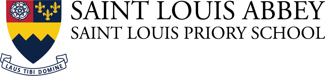 Saint Louis Abbey and Saint Louis Priory School logo